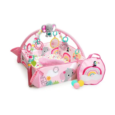 Bright Starts 5 en 1 Your Way Play Bebé Actividad Gimnasio Ball Pit, Rainbow (Caja Abierta) Foto 1 de 4