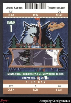 2003-04 Fleer Authentix Club Box #121 Ndudi Ebi RC ROOKIE TIMBERWOLVES 062/100 - Image 1 of 2