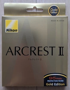 NIKON ARIIGL-PF95 [ARCREST II PROTECTION FILTER GOLD EDITION 95mm] NEW - Picture 1 of 3