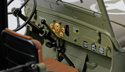 Amewi 1:14 Jeep Willys MB Scale Crawler LED 4WD RTR Grün - Bild 1 von 4