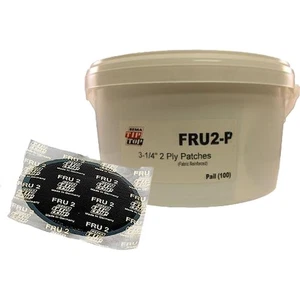 REMA TIP TOP FRU2-P Fabric Reinforced Tire Repair Unit 3-1/4" 2ply Pail of 100 - Picture 1 of 2