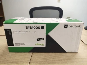 Lexmark 51B1000 Schwarz Tonerkassette Original Neu Versiegelt - Bild 1 von 4