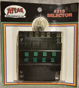 NOS Atlas Custom Line Spur HO/N 4 Klemmen Wahlschalter #215 - Bild 1 von 2