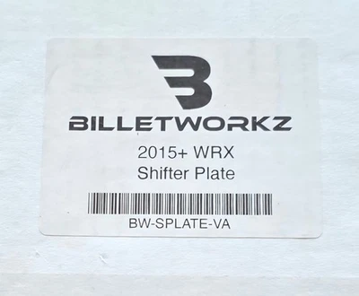 Billetworkz Shifter Plate 2015+ WRX Transmission Part  - Image 1 of 4