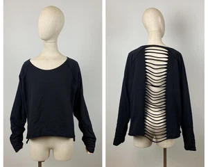 Suéter Pullover BARBARA SPEER Negro Diseñador Manga Larga Lagenlook Talla 2 - Imagen 1 de 16