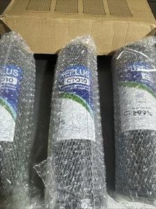 Paquete de 3 filtros de agua de bloque de carbón activado sinterizado Pureplus CT010 10" X 2,5" - Imagen 1 de 3