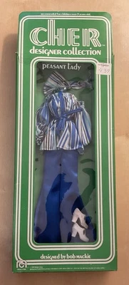 Roupa para boneca Fawcett Tenille Ross camponesa Lady Bob Mackie Mego Cher 12” sem etiquetas - Imagem 1 de 4