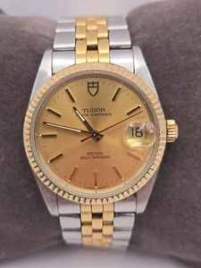 Reloj para hombre Tudor Prince Oysterdate 1996 vintage con bisel de oro de 18 quilates - Imagen 1 de 7