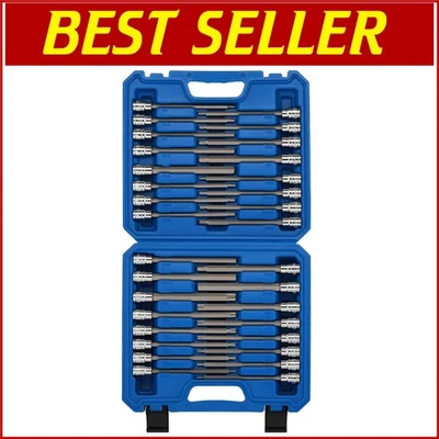 Premium Extra Long 32PCS Hex & Torx Socket Set - Mirror Finish & Chamfer Design - Image 1 of 4