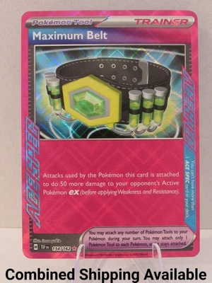 Maximum Belt 154/162 SV05: Temporal Forces NM Holo English 16829 - Image 1 of 2