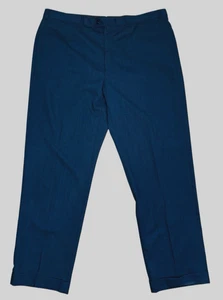 Vestido Ermenegildo Zegna Azul Rayas Lana Pantalones Planos Sin Pliegues talla 40x 31 - Imagen 1 de 9