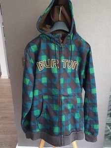 Softshelljacke von Burton, Herren Gr. M, blau-grün-schwarz kariert - Bild 1 von 4