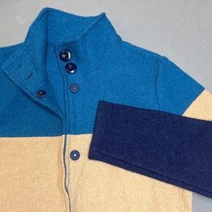Appleseed’s 100% Wolle Color-Block Pullover Blau Größe S - Bild 1 von 7