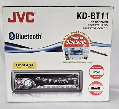 JVC KD-BT11 Bluetooth CD Single Car Stereo FULLY WORKING Detachable 50W - Image 1 of 4
