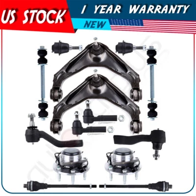 14x Front Upper Control Arms Wheel Hub Bearings For 2001-2003 GMC Sierra 1500 HD - Image 1 of 4