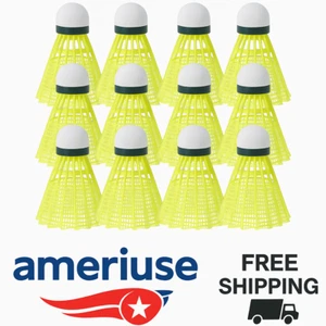 HIRALIY 12er Pack Nylon Badminton Federbälle - robuste Birdies für drinnen/draußen - Bild 1 von 8