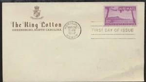 C46 Hawaii Diamond Head 1952 correo aéreo King algodón hotel esquina abertura superior LOTE 2091 - Imagen 1 de 2