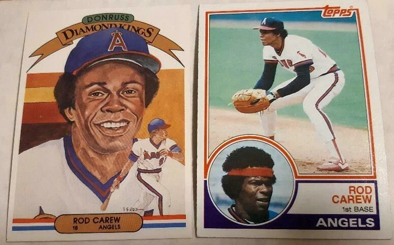 Rod Carew *HOF* 底座/插入单曲 - 可选择 - Topps、Fleer Donruss 等 — 第 1/1 张图片