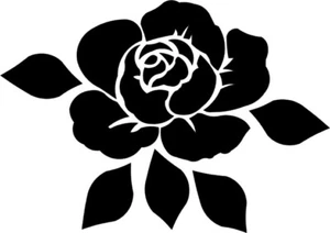 A5 Stencil Laser Schablone Rose 2 - Bild 1 von 1