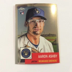 Topps 2022 cromo platino aniversario #378 Aaron Ashby RC Brewers - Imagen 1 de 2