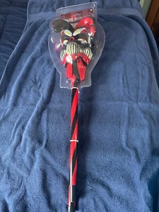 Halloween Krazed Jester Cane Staff Harley Black Red Costume Cosplay Adult Teen - Picture 1 of 8