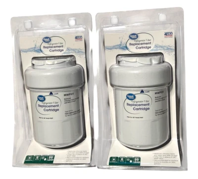 Two Replacement Water Filter Fits GE MWF Refrigerator MWFGV (2 Filters) - Image 1 of 4