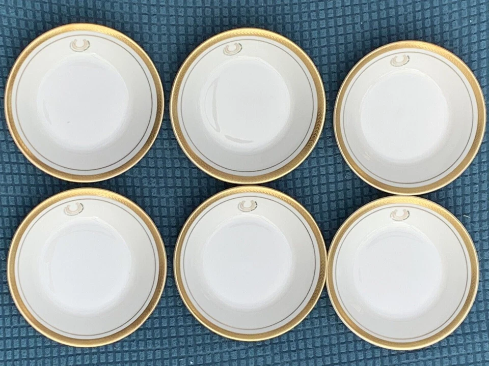 6 x Aynsley Belleek JP McManus Invitational ProAm 2000 Fruit Sauce Bowls 5"  1st - Image 1 of 4