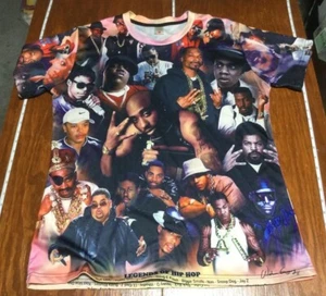 Legends Of Hip Hop Snoop Dre Tupac Jay Z Biggie Run Dmc Shirt 2XL - Picture 1 of 12