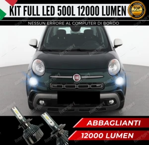 KIT FULL LED FIAT 500L LAMPADE H7 ABBAGLIANTI 6000K BIANCO 12000 LUMEN CANBUS - Imagen 1 de 10