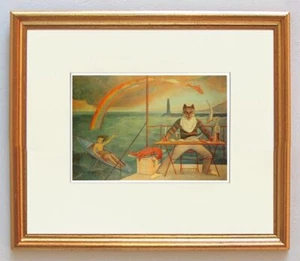 Le chat de la maditerranee Klossowski Kater Balthus 15 F Gerahmt - Bild 1 von 1