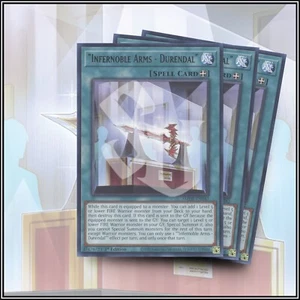 YuGiOh INFERNOBLE ARMS DURENDAL x3 | AMDE ▪️ POWERFUL RARE CARD ▪️ 1ST EDITION💎 - Picture 1 of 2
