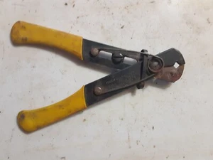 Vintage Miller Tool Co. USA 100 101-S w springs, Yellow Handle Wire Stripper - Picture 1 of 3