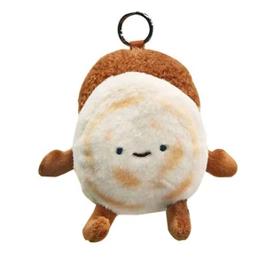 Cute Keychain Plush Doll Pendant Chinese Hamburger Plush Toy Pendant Bag Charm - Picture 1 of 11
