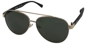   Kenneth Cole Reaction Gold Herren Metall Sonnenbrille Pilotenbrille, grüne Gläser KC1394 32N - Bild 1 von 13