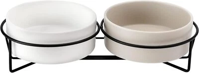 PETTOM Katzennapf Erhöht, Katze Futternapf Futterstation, Keramik Fressnapf Napf - Bild 1 von 4