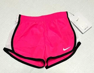 Nike Toddler Girl 3T Elastic Waist Dri Fit Built in Brief Racer Shorts Pink New - Picture 1 of 9