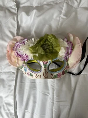 Máscara Día de Muertos | Mascarada Día de los Muertos Calavera de Azúcar Máscara de Halloween Foto 1 de 4