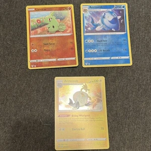 Pokemon Lot of 3 Reverse Holo Larvitar Arctovish Arctozolt 2020 Darkness Ablaze - Picture 1 of 4