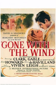 Gone With the Wind (1939) Limited Edition Movie Poster, Reproduction, SS, Rolled - Picture 1 of 1
