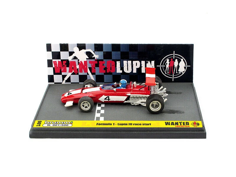FERRARI 312B WANTED LUPIN RACE START 1/43 BRUMM L06 - Immagine 1 di 1