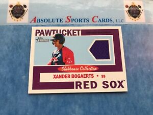 2013 Heritage Minors XANDER BOGAERTS RC | 1clr Jersey Relic | Boston Red Sox