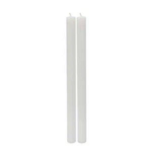 Unscented Taper Candles, White, 2-Pack, 11 Inches Height - Picture 1 of 6