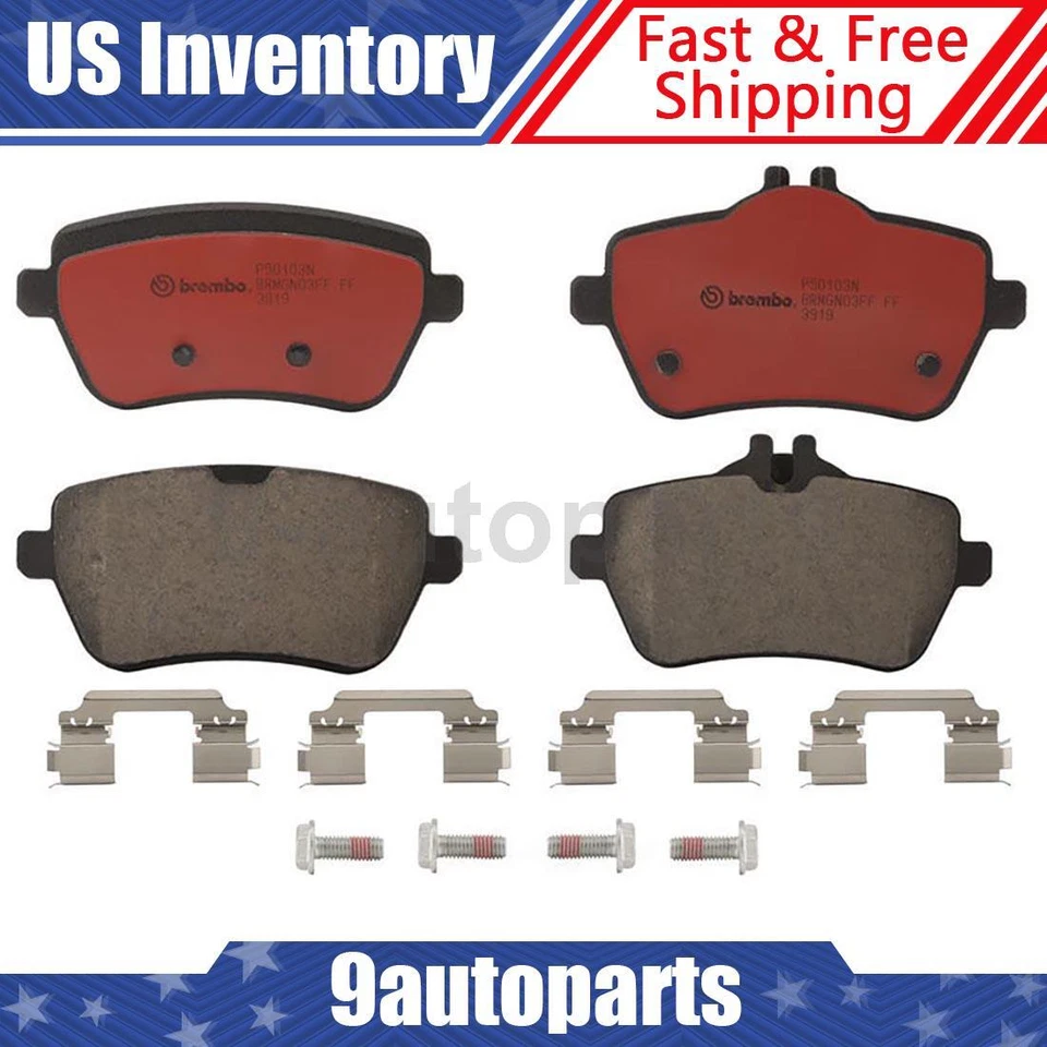 Brembo OE Ceramic Rear Brake Pads For 2018 2019 Mercedes-Benz Maybach S560 - Image 1 of 2