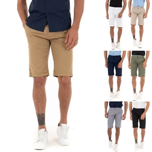 Bermuda Pantaloncini Uomo Classici Casual Basic Cotone Vari Colori GIOSAL - Imagen 1 de 40
