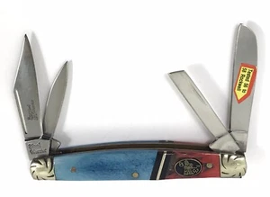 Steel Warrior Congress Blue & Red Bone Fancy Bolsters 10439-P - Picture 1 of 6