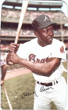 1971 Topps Super #44 Hank Aaron Atlanta Braves