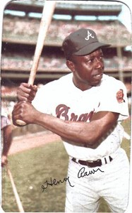 1971 Topps Super #44 Hank Aaron Atlanta Braves