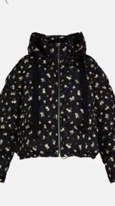 Oasis Printed Zip Through Padded Coat 10 - Picture 1 of 5
