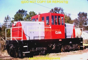 ORIGINAL SLIDE Carolina Coastal Railway (CLNA) 45TON GE 95 BELHAVEN NC 1990 - Picture 1 of 1