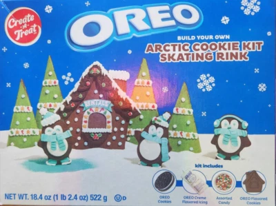 Oreo - Crea un regalo - Construye el tuyo propio - Kit de galletas árticas pista de patinaje 18,4 oz Foto 1 de 2